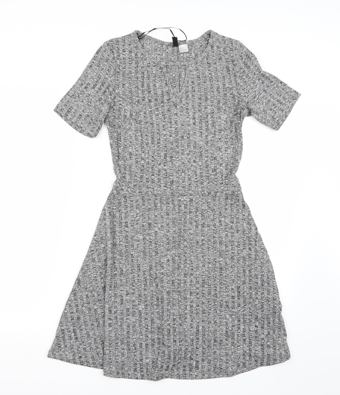 H&M Womens Grey Batik  A-Line  Size 6