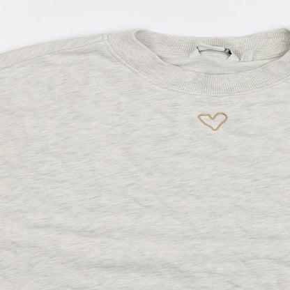 Monki Womens Grey   Pullover Sweatshirt Size XS