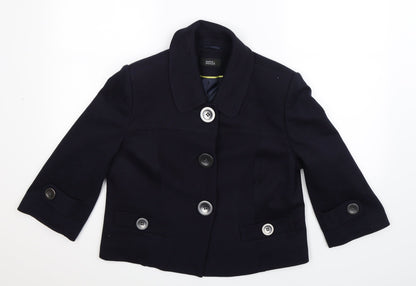 Marks and Spencer Womens Blue   Jacket Blazer Size 14