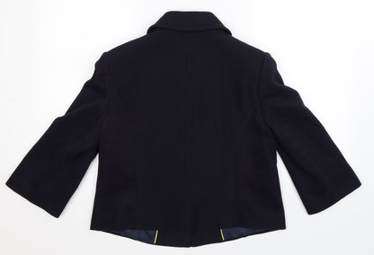 Marks and Spencer Womens Blue   Jacket Blazer Size 14
