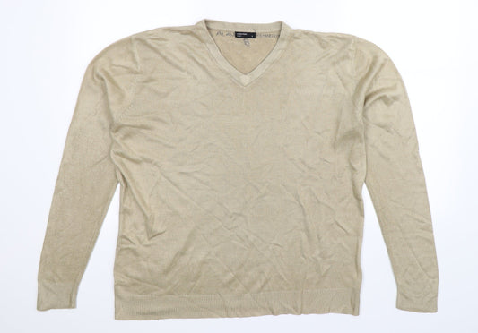 Cedar Wood State Mens Beige  Knit Pullover Jumper Size S