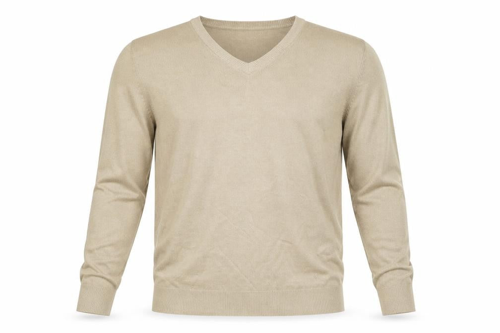 Cedarwood State Mens Beige Knit Pullover Jumper Size S