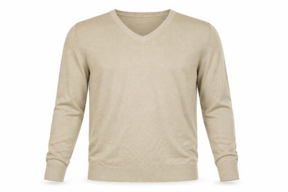 Cedarwood State Mens Beige Knit Pullover Jumper Size S