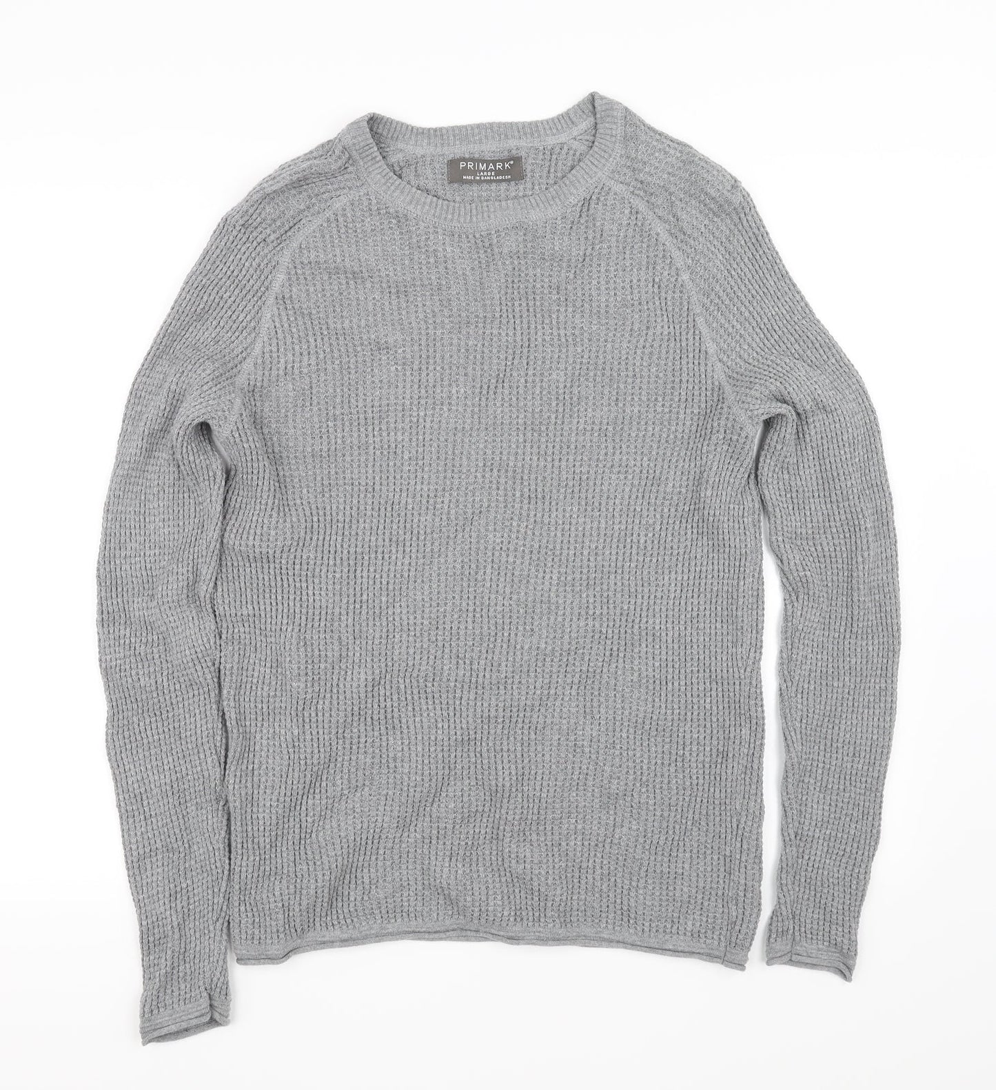 Primark Mens Grey   Pullover Jumper Size L