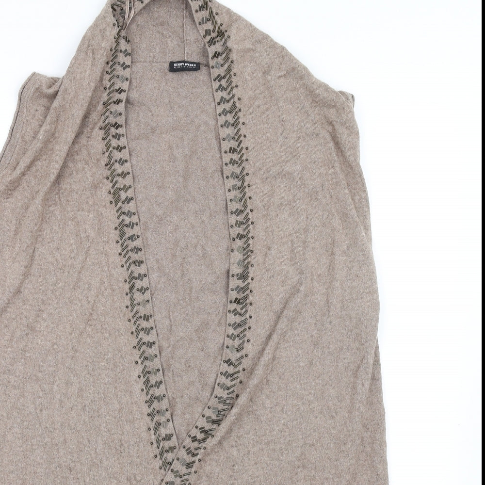 Gerry Webber Womens Beige   Cardigan Jumper Size 14