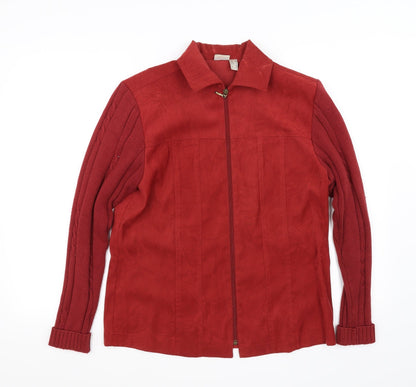 Oscar B Womens Red   Jacket Coat Size 12
