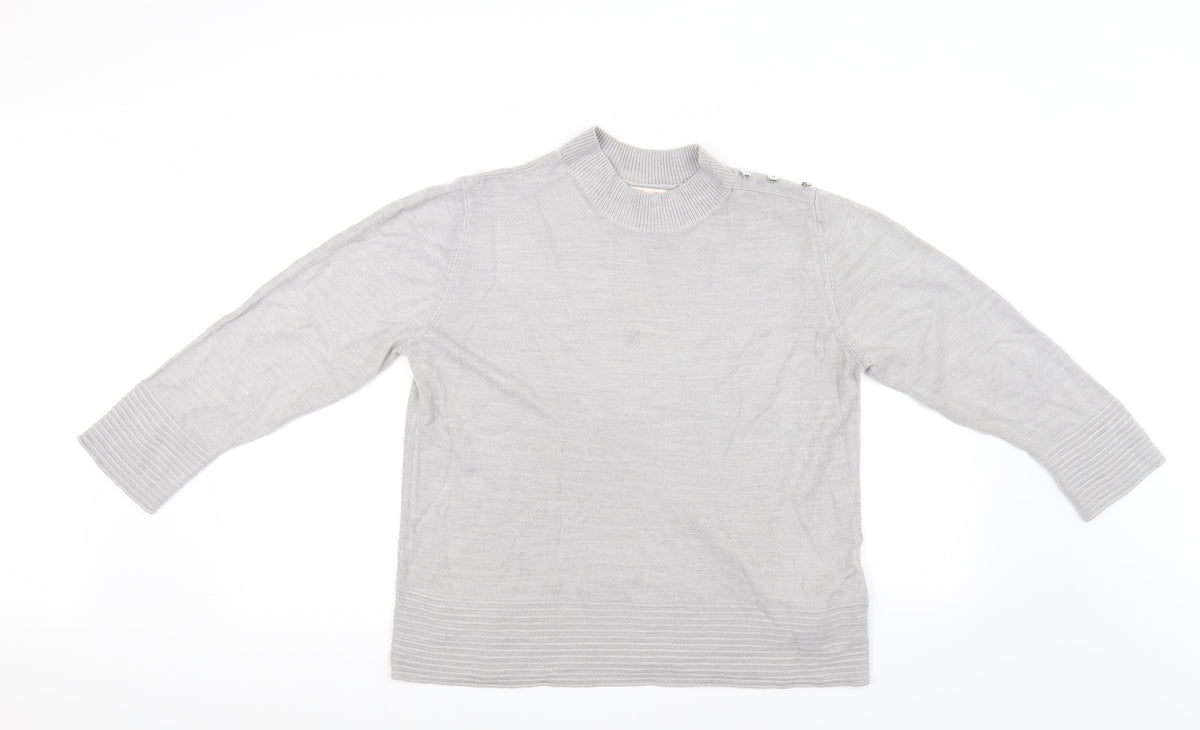 Marks & Spencer Womens Grey   Pullover Jumper Size 14