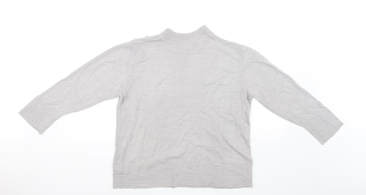 Marks & Spencer Womens Grey   Pullover Jumper Size 14