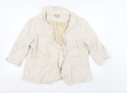 Womens UK Size 20 Soon Beige Jacket