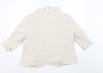 Womens UK Size 20 Soon Beige Jacket