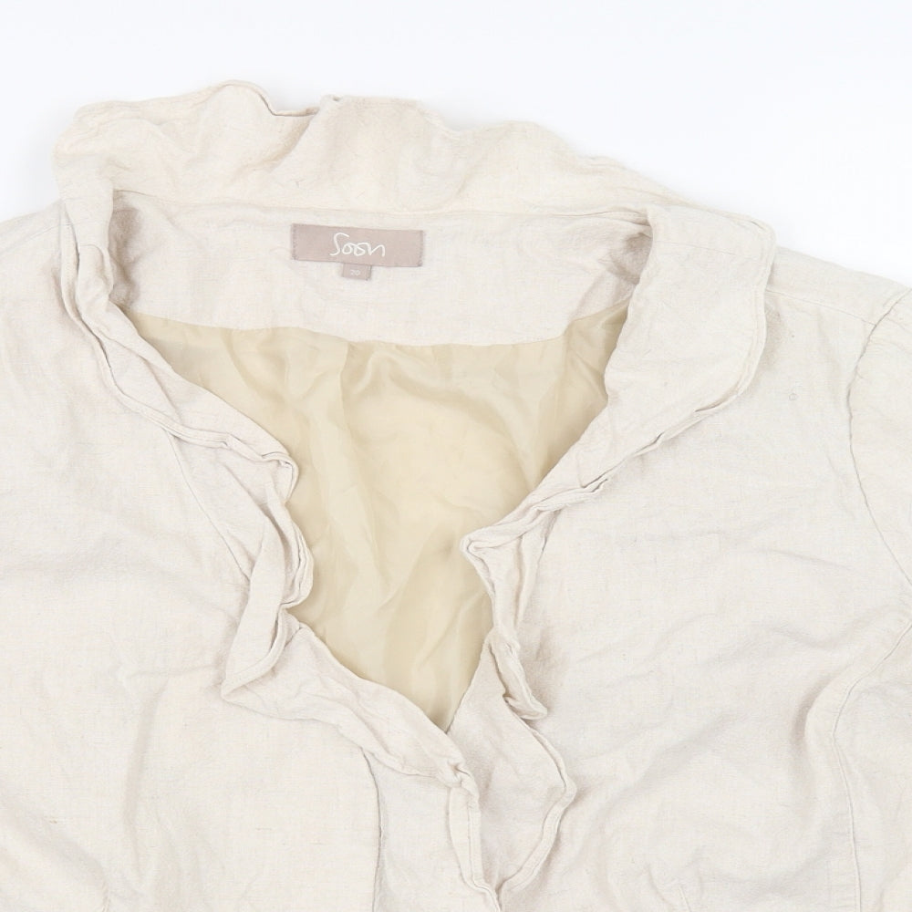Womens UK Size 20 Soon Beige Jacket