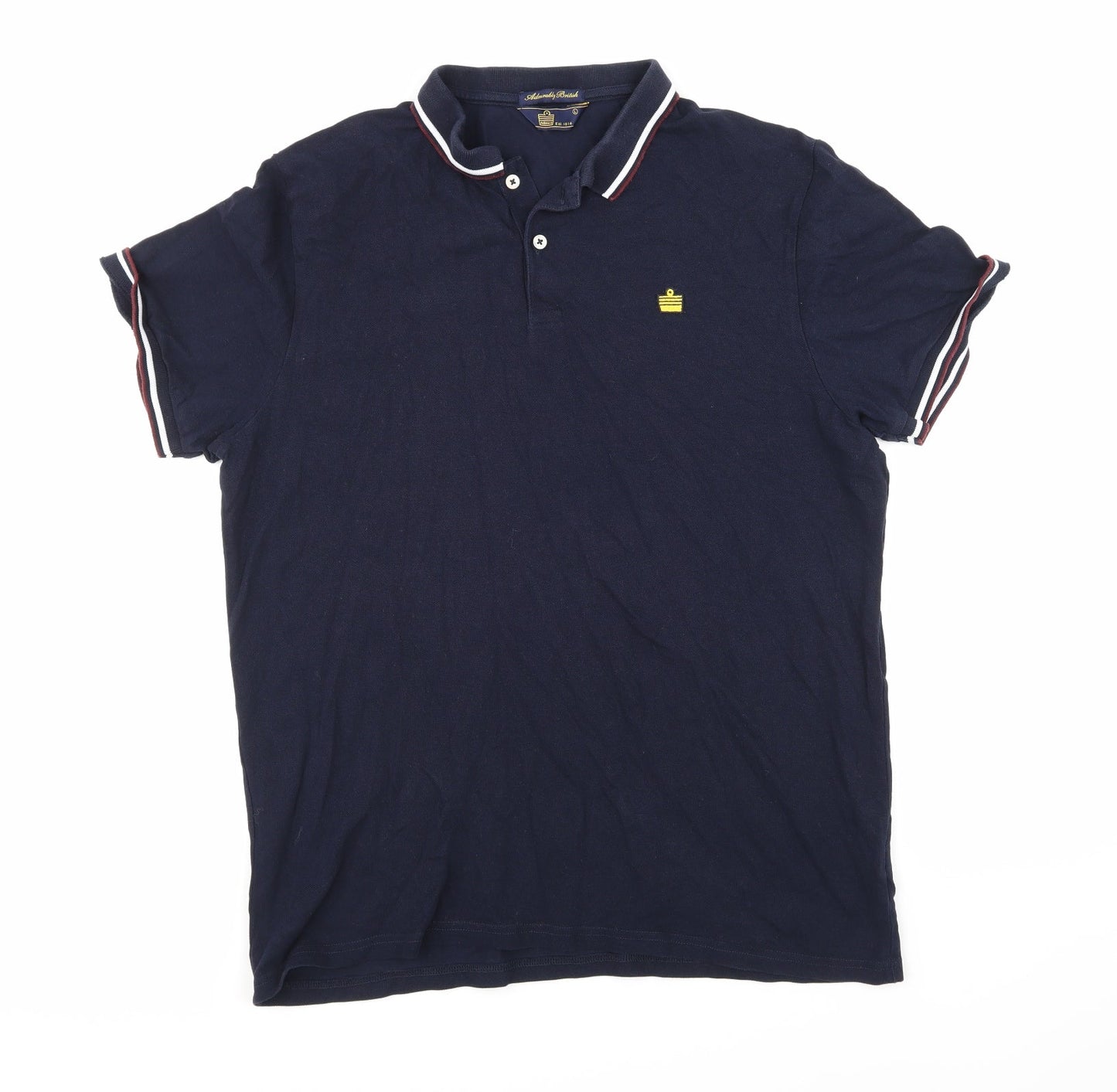 Admirably British  Mens Blue    Polo Size L
