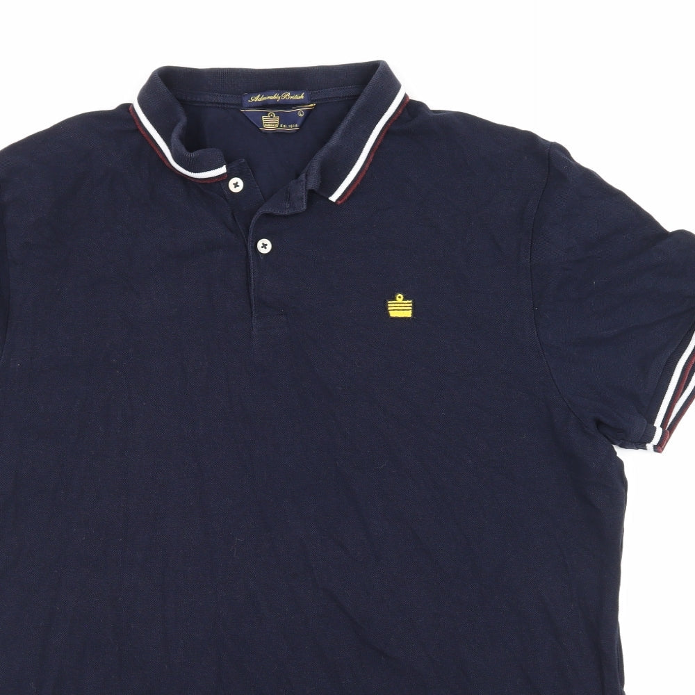 Admirably British  Mens Blue    Polo Size L