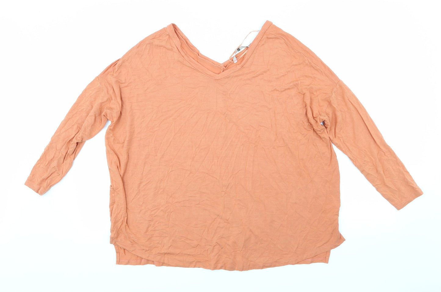 TU Womens Orange   Basic T-Shirt Size 8
