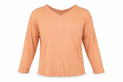 Tu Womens Orange   Basic T-Shirt Size 8