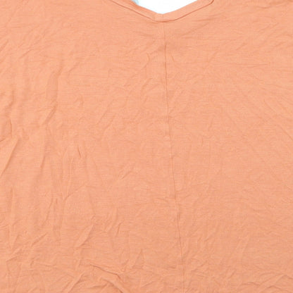 TU Womens Orange   Basic T-Shirt Size 8