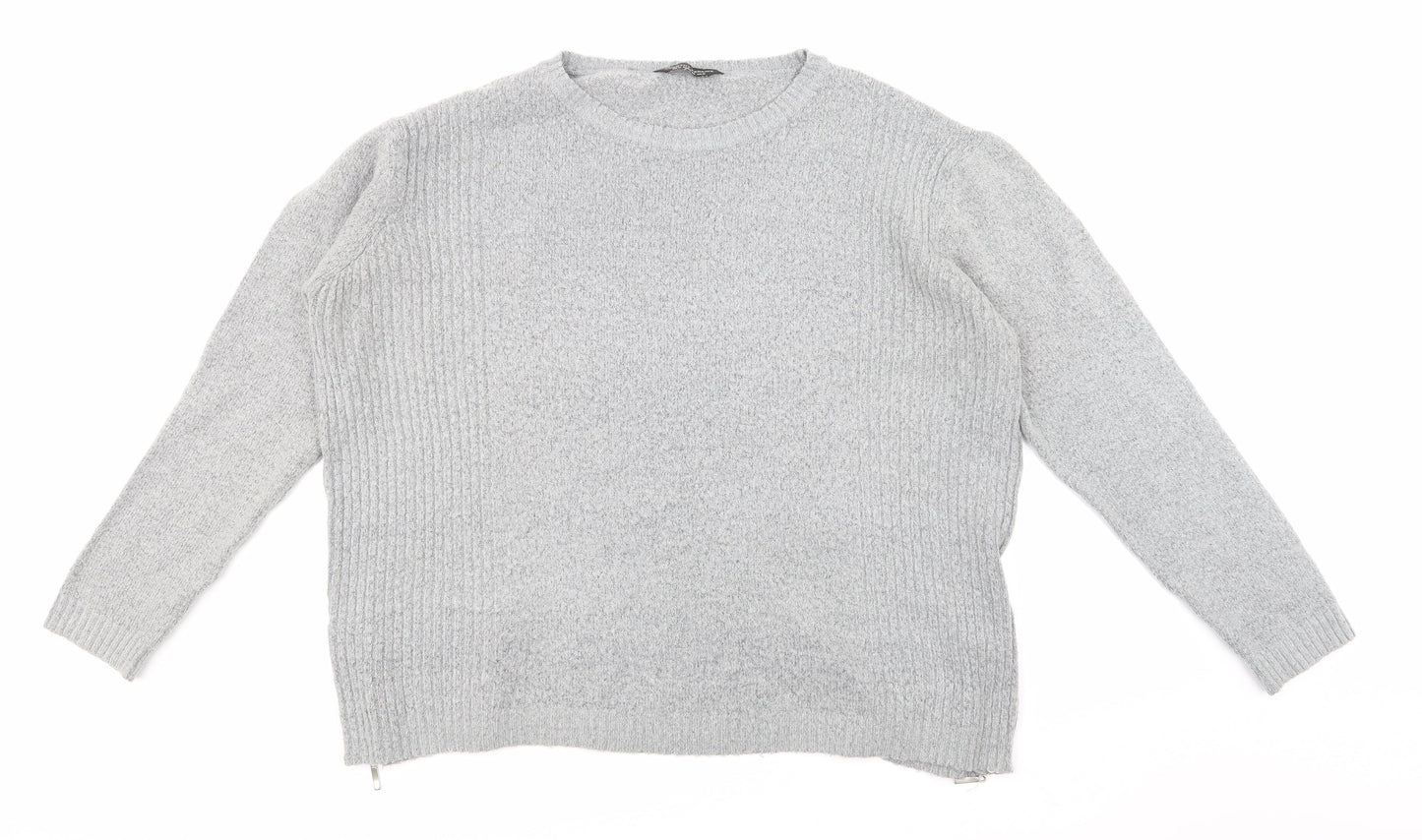 George Womens Grey  Knit Pullover Jumper Size 18