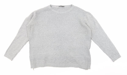 George Womens Grey  Knit Pullover Jumper Size 18