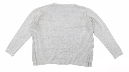 George Womens Grey  Knit Pullover Jumper Size 18
