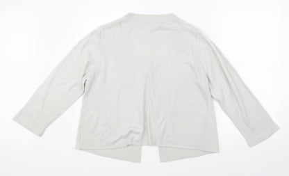 Debbie Morgan Womens Blue  Knit Cardigan Jumper Size XL