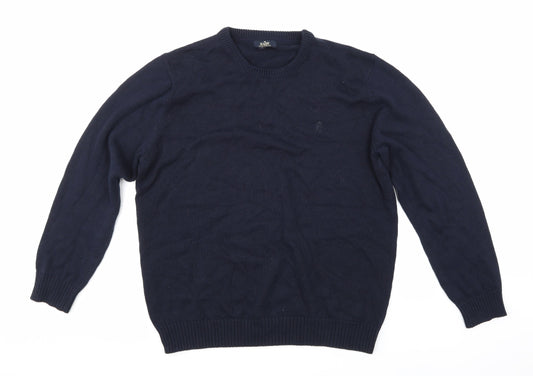 Easy Mens Blue   Pullover Jumper Size L
