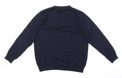 Easy Mens Blue   Pullover Jumper Size L