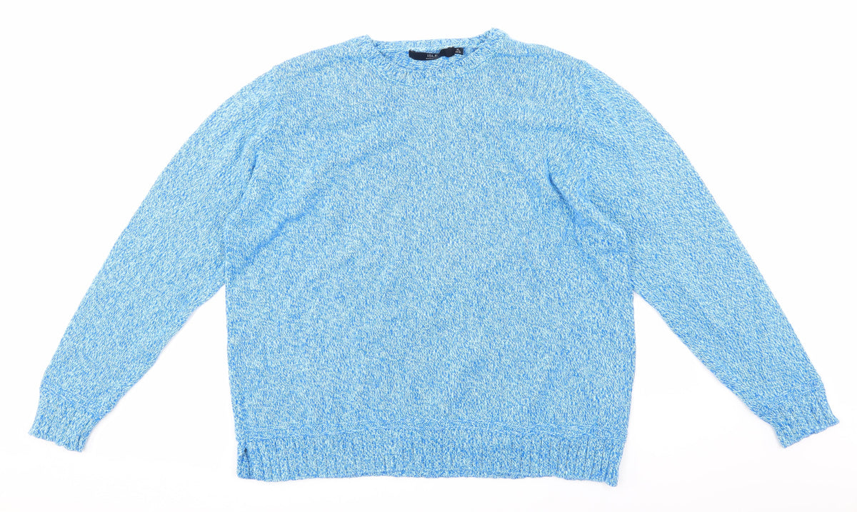isle Womens Blue  Knit Pullover Jumper Size XL
