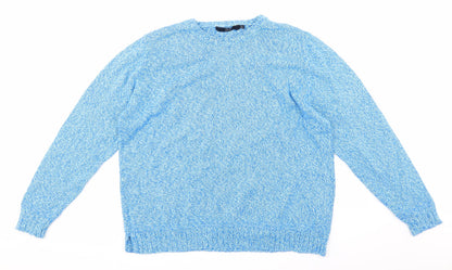 isle Womens Blue  Knit Pullover Jumper Size XL