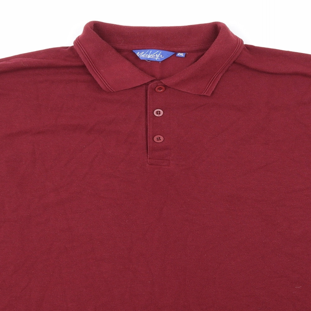 Mandate Mens Purple    Polo Size 2XL