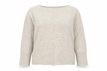 New Look Womens Beige Striped Knit Pullover Jumper Size L