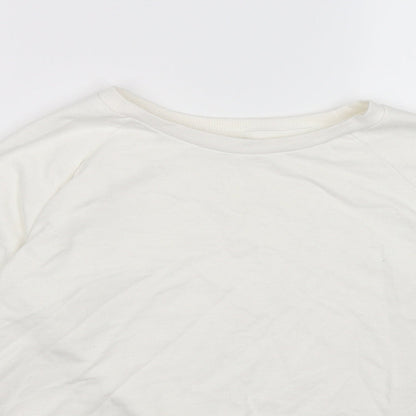 Primark Girls White  Jersey Pullover Sweatshirt Size 13-14 Years  - girl power