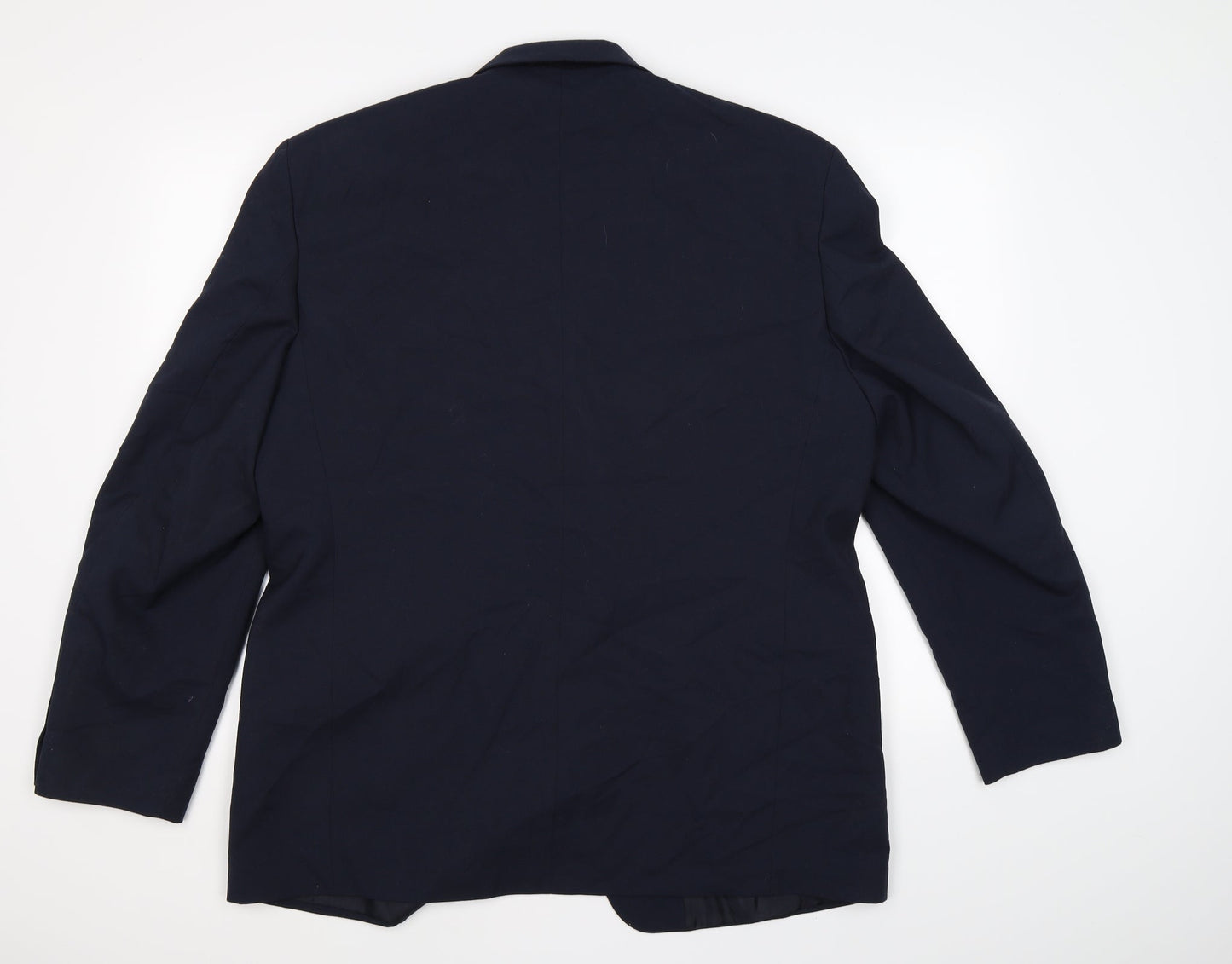 Mens UK Size 44 Essentials Regular Blue Suit Jacket