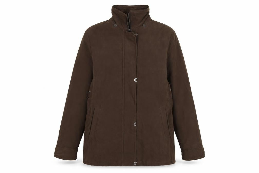 Womens UK Size 14 Classics Brown Windbreaker Coat