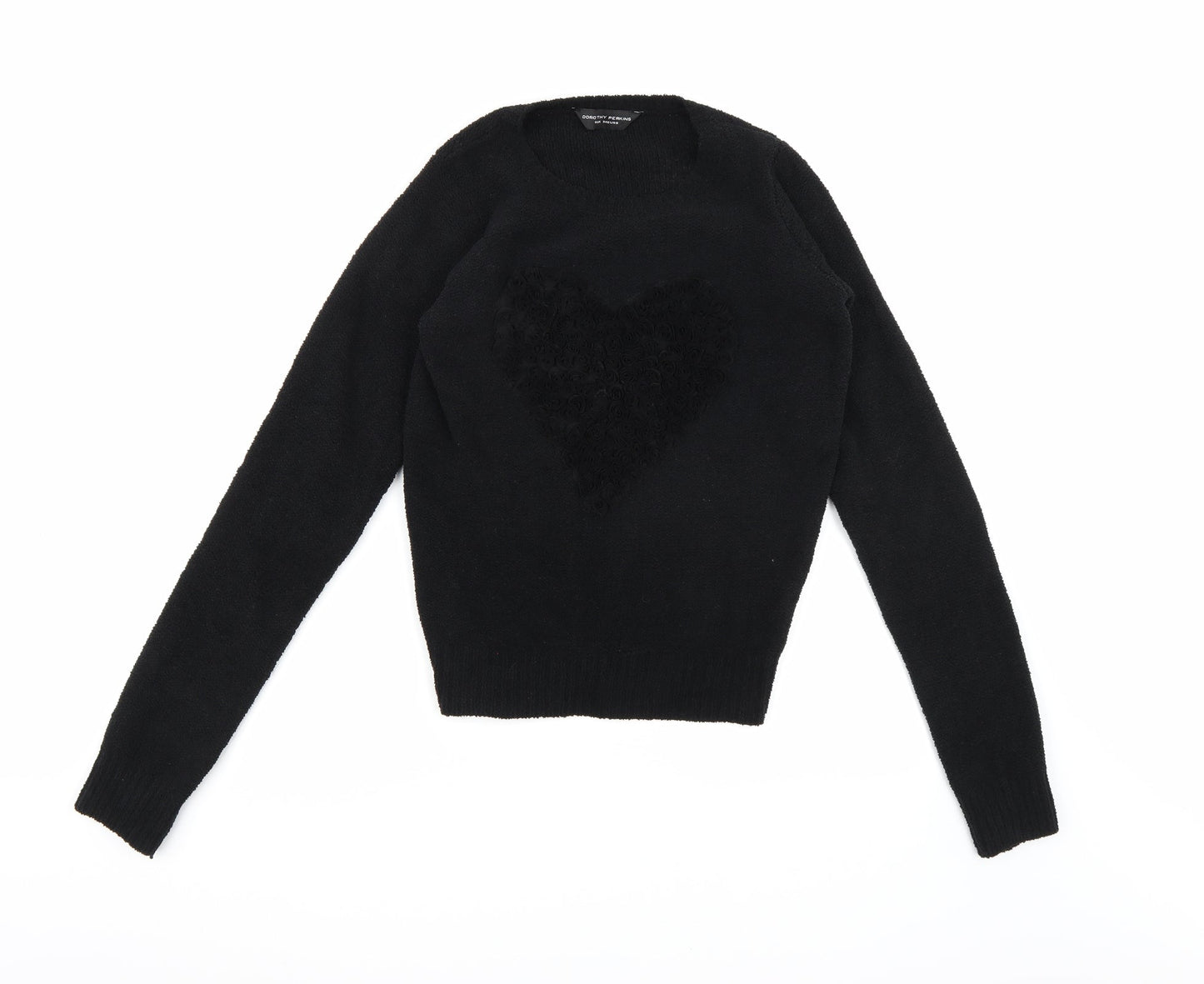 Dorothy Perkins Womens Black  Fleece Pullover Jumper Size 6