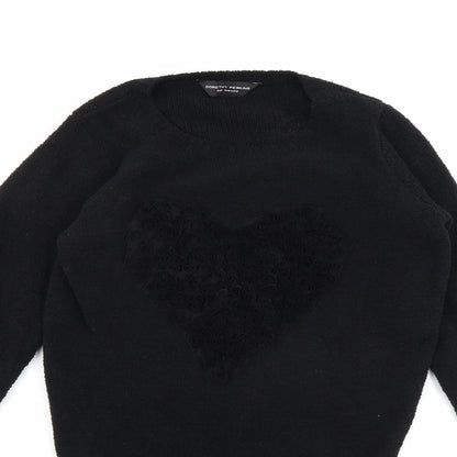 Dorothy Perkins Womens Black  Fleece Pullover Jumper Size 6