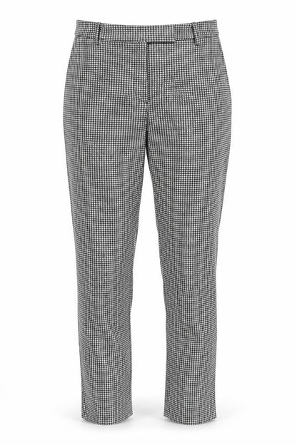 Marks & Spencer Womens Black Geometric  Trousers  Size 12 L26 in
