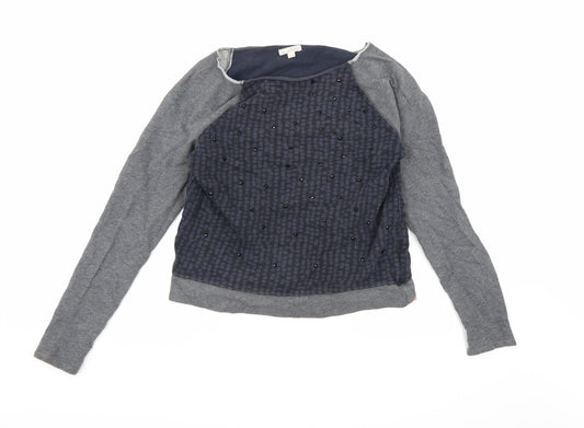 Gap Womens Multicoloured Geometric Jersey Pullover Sweatshirt Size S