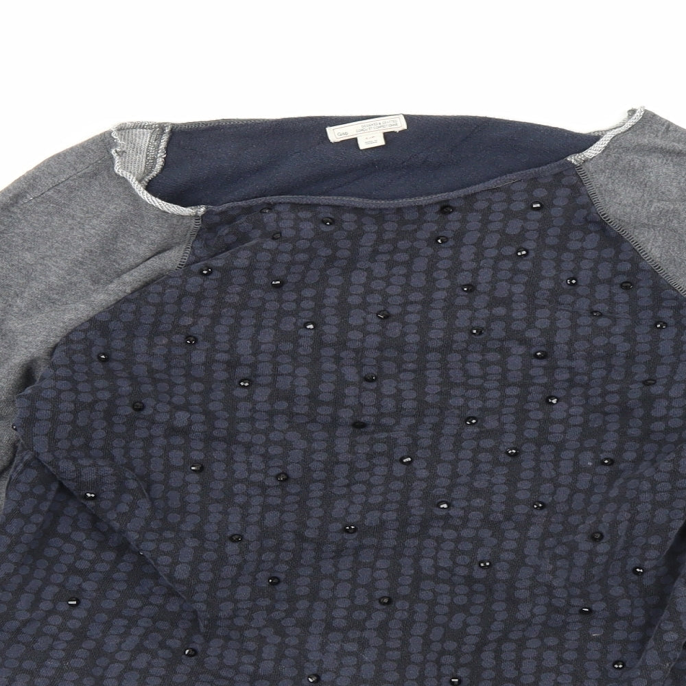 Gap Womens Multicoloured Geometric Jersey Pullover Sweatshirt Size S