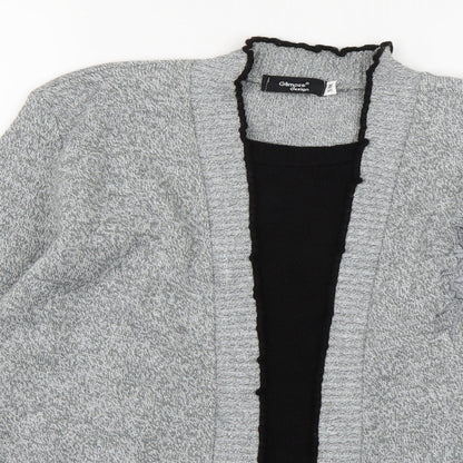 Glimpse Design Womens Grey  Knit Cardigan Jumper Size S