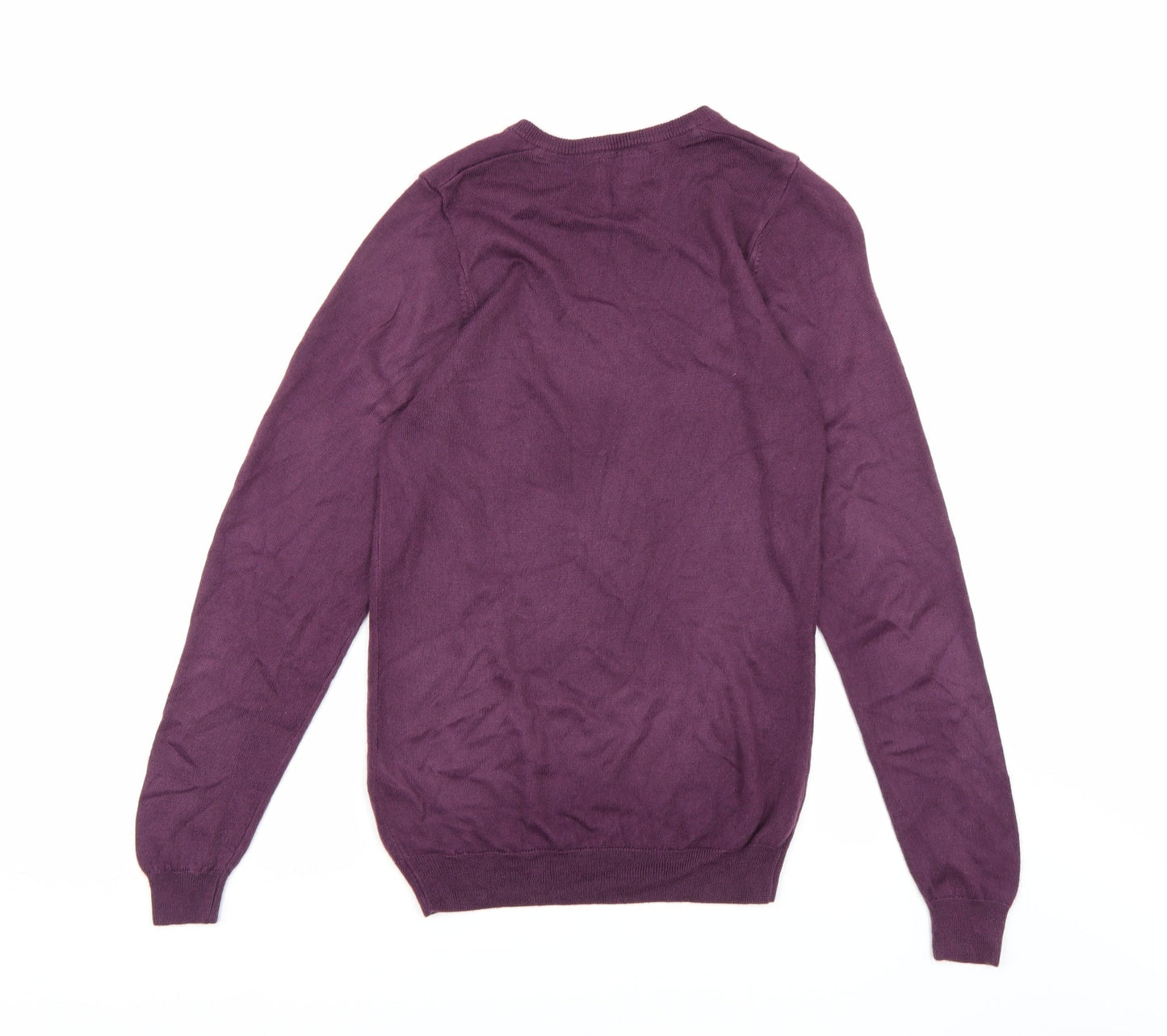 Marks and Spencer Mens Purple  Knit Pullover Jumper Size S