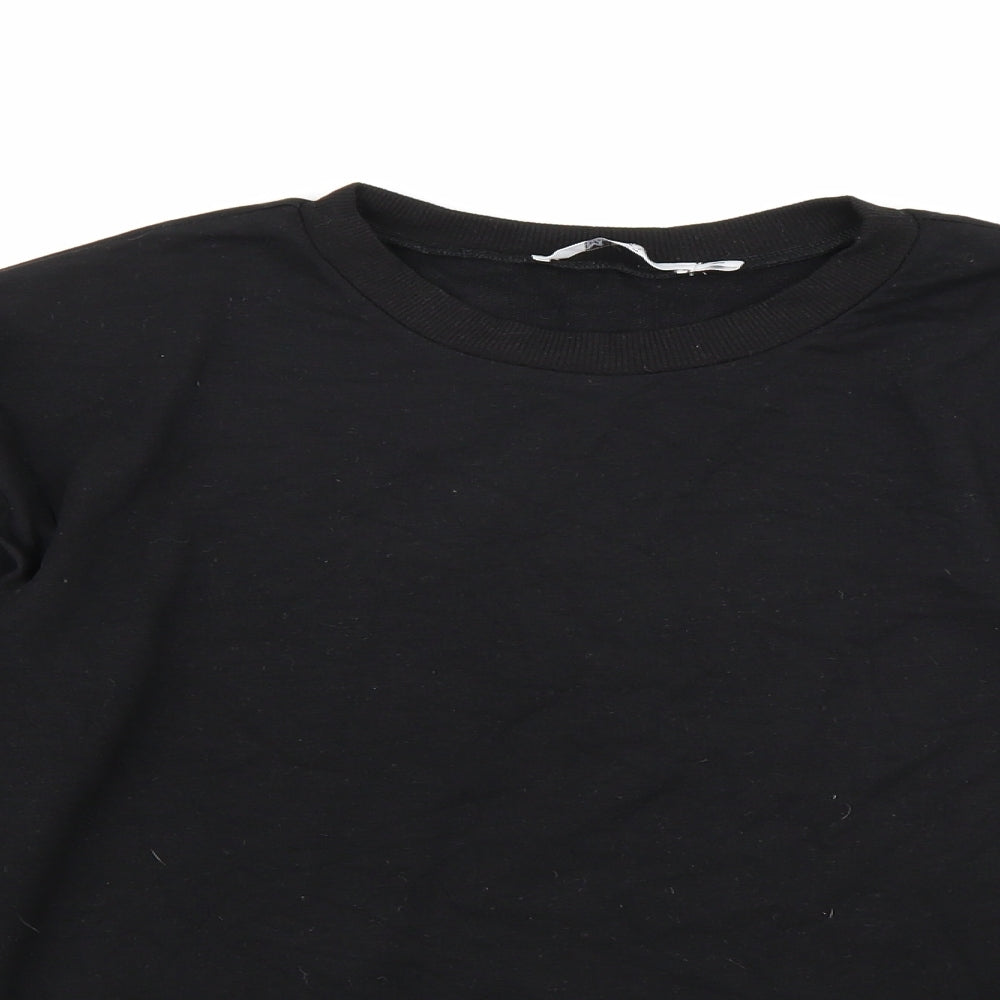 Monogram Womens Black   Pullover Sweatshirt Size S