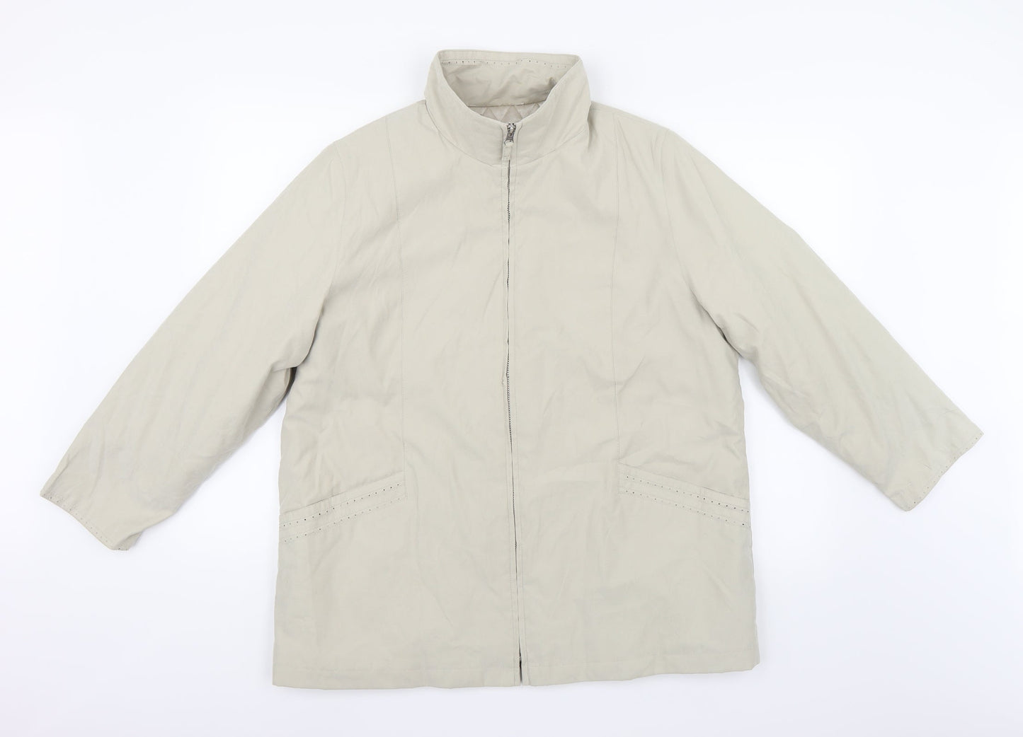 Womens UK Size M Bonmarché Ivory Overcoat