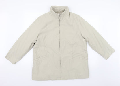 Womens UK Size M Bonmarché Ivory Overcoat