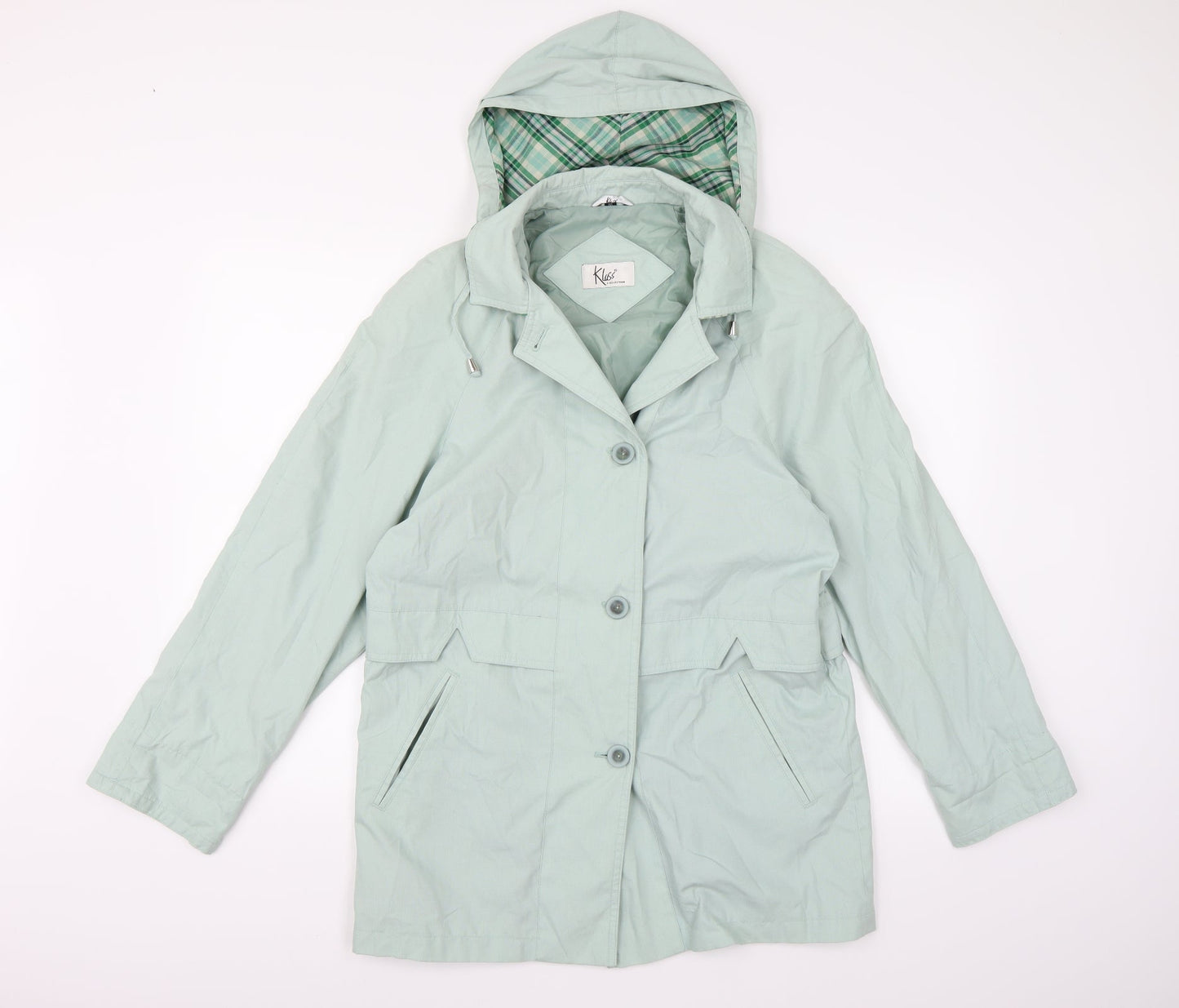 Klass Collection Womens Blue   Overcoat Coat Size 10