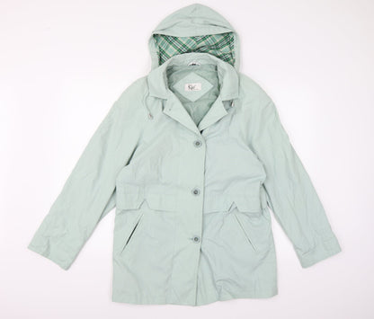 Klass Collection Womens Blue   Overcoat Coat Size 10