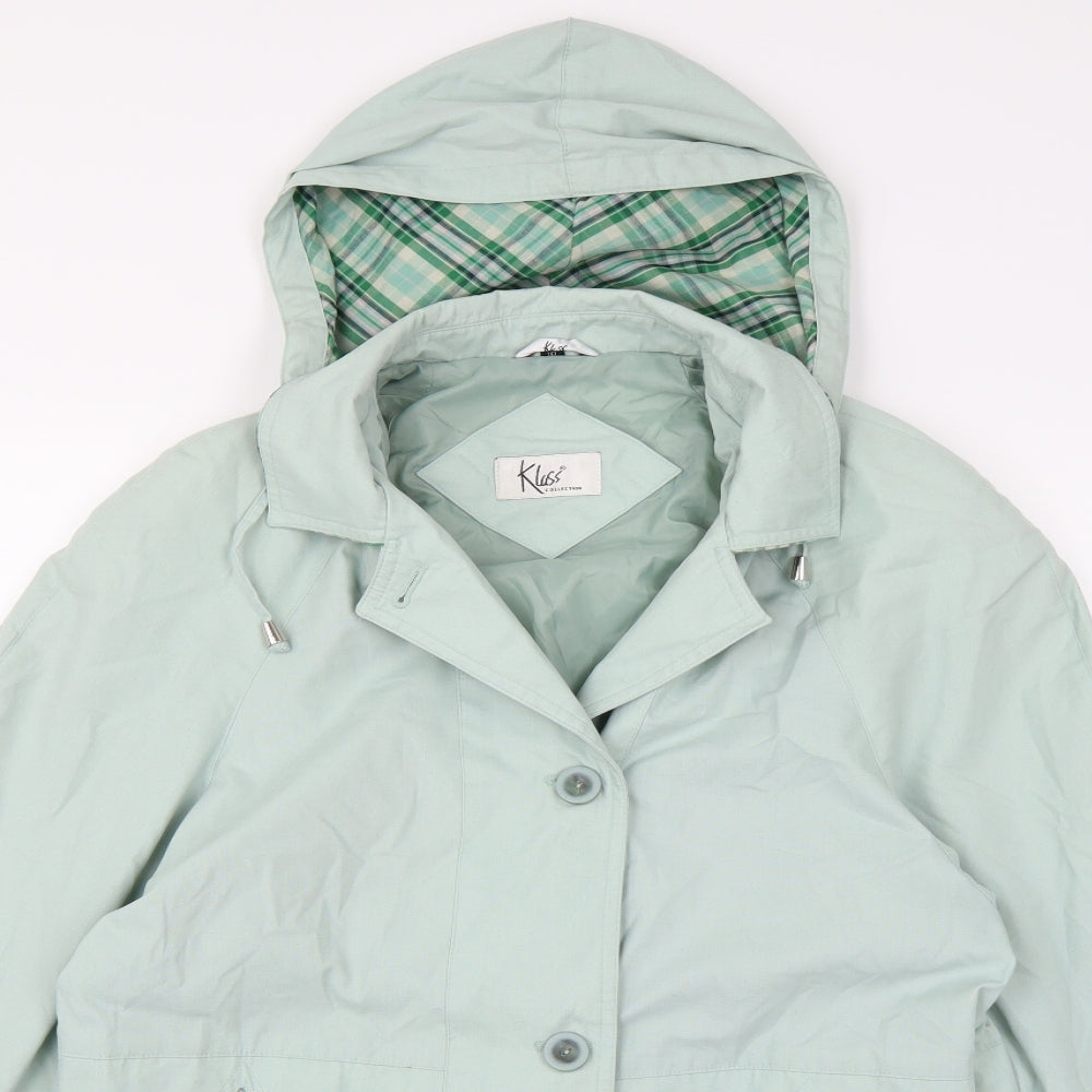 Klass Collection Womens Blue   Overcoat Coat Size 10