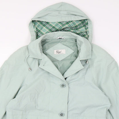 Klass Collection Womens Blue   Overcoat Coat Size 10