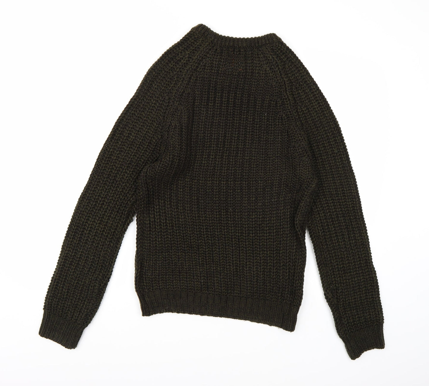 Le Breve Mens Green  Knit Pullover Jumper Size S