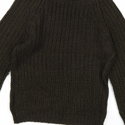 Le Breve Mens Green  Knit Pullover Jumper Size S