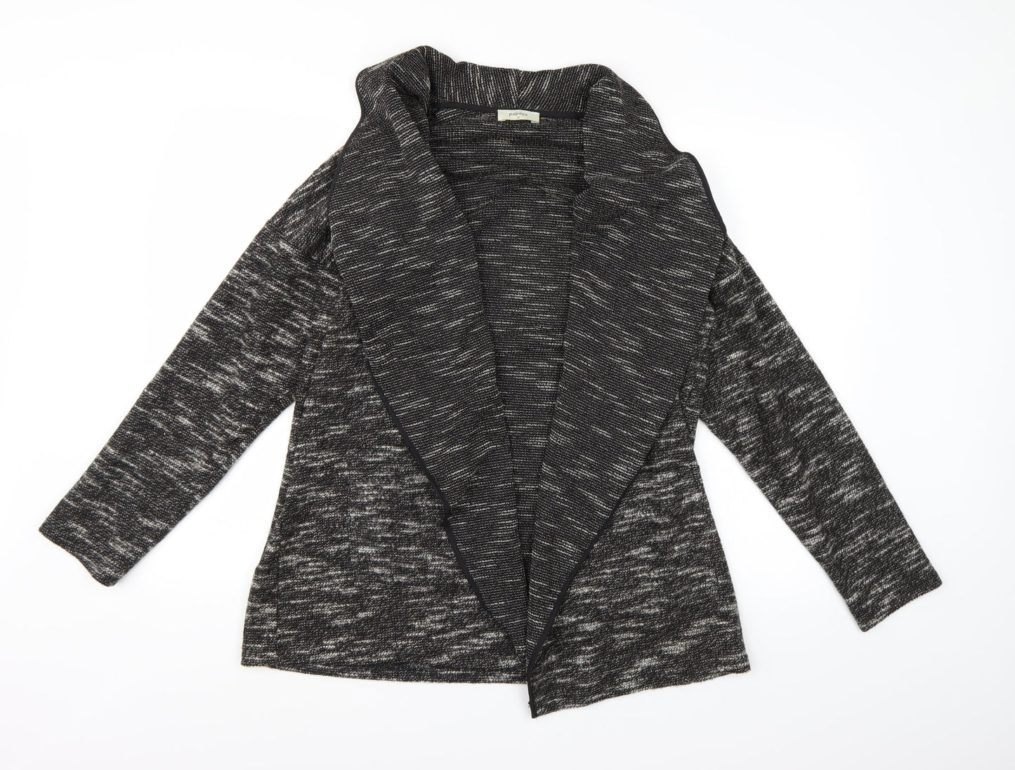 Papaya Womens Black  Knit Jacket Coatigan Size M